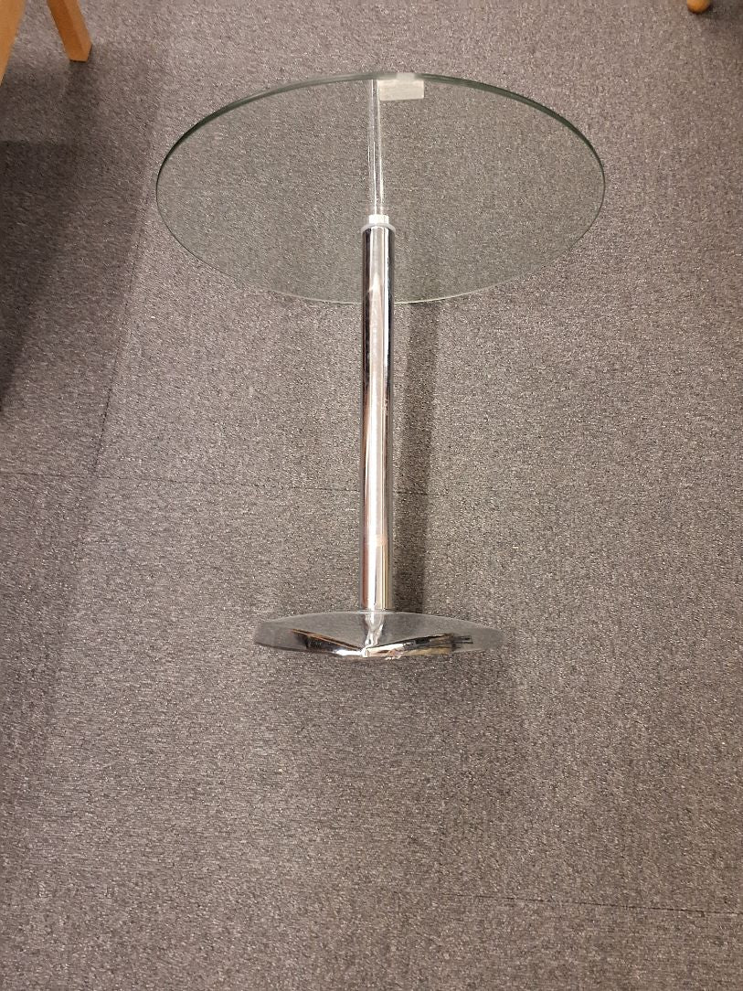 Sofabord/sidebord i glas og metal